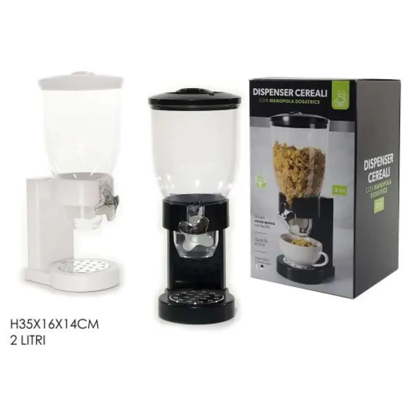 Dispenser Cereali - Manopola Dosatrice - h35x16x14 cm - 2 Litri