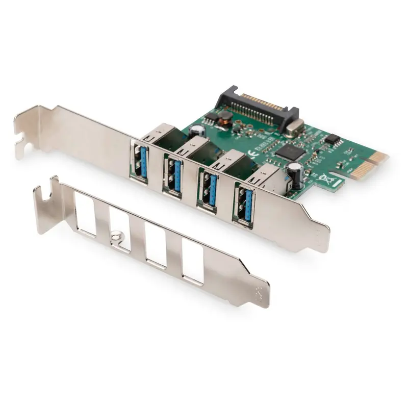 DS302211 Interface Scheda PCIe USB 3.0 Tipo A 4 Porte Fino a 5 Gbit/s Chipset