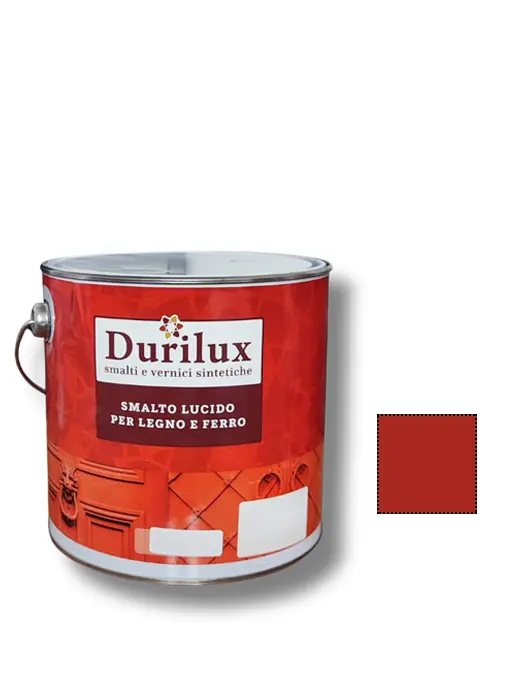 DURILUX SMALTO UNIVERSALE LUCIDO 514 Rosso Lt 2,5 - Duriplastic