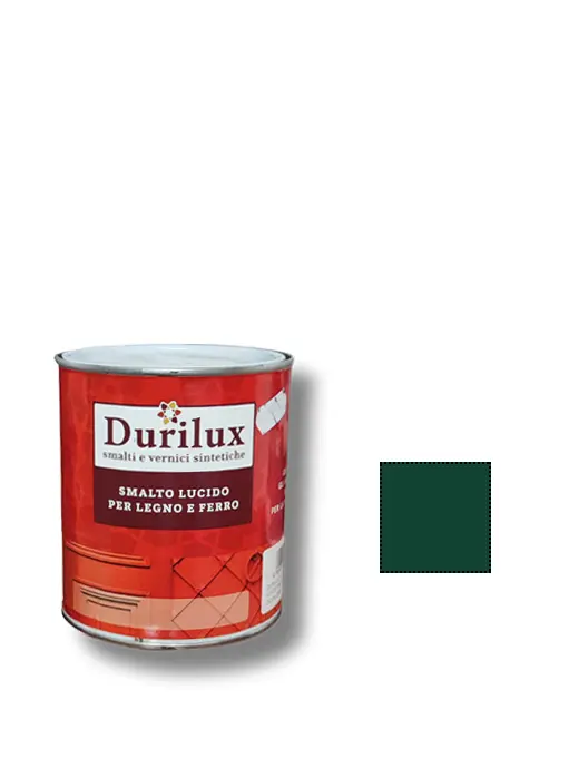 DURILUX SMALTO UNIVERSALE LUCIDO 524 Verde Bosco Lt 0,75 - Duriplastic