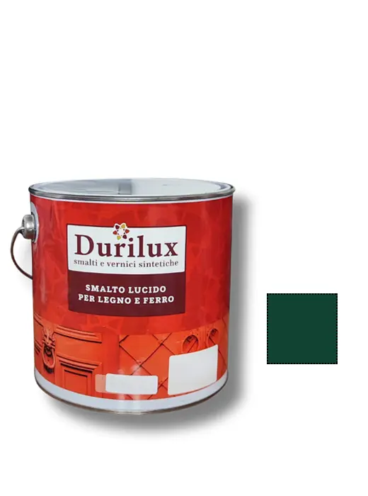 DURILUX SMALTO UNIVERSALE LUCIDO 524 Verde Bosco Lt 2,5 - Duriplastic