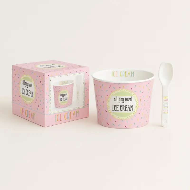 Easy Life Coppa Gelato Porcellana Rosa Ø 8.5 cm