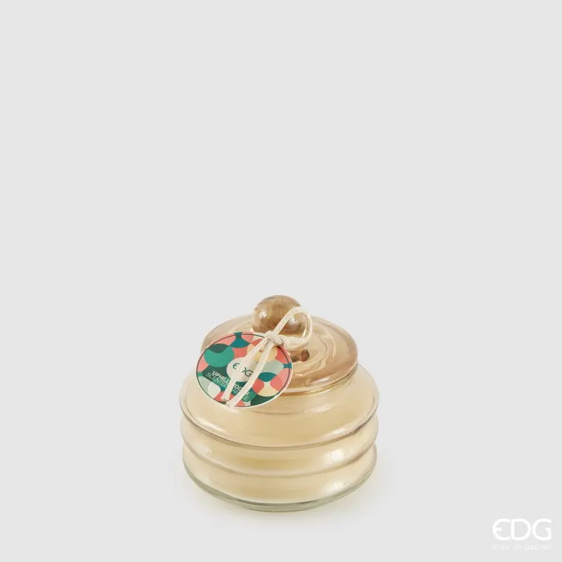 Edg - Bomboniera Candela profumata circle beige h.7.5cm| Rohome