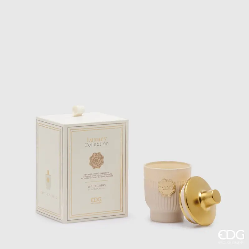 Edg - Candela profumata Luxury 120gr Loto Bianco | Rohome