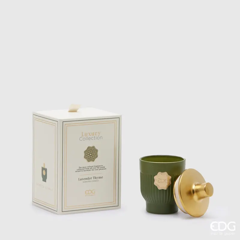 Edg - Candela profumata Luxury 120gr Timo e Lavanda | Rohome