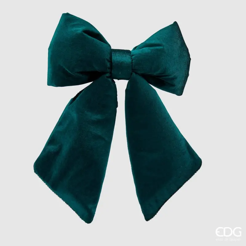 Edg - fiocco velluto verde 28x30cm | rohome