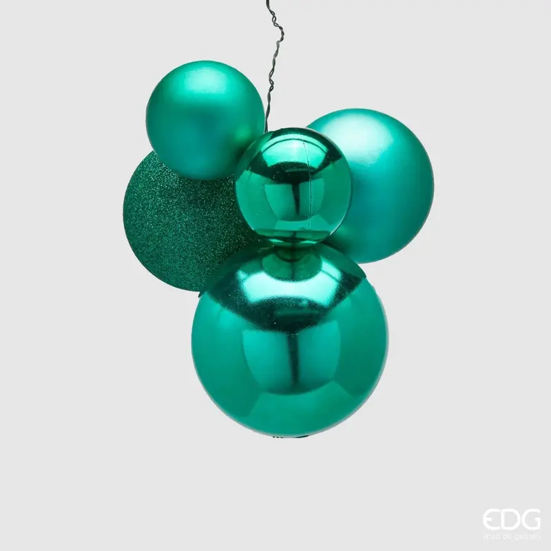 Edg-Palla di natale a grappolo verde piccolo | Rohome