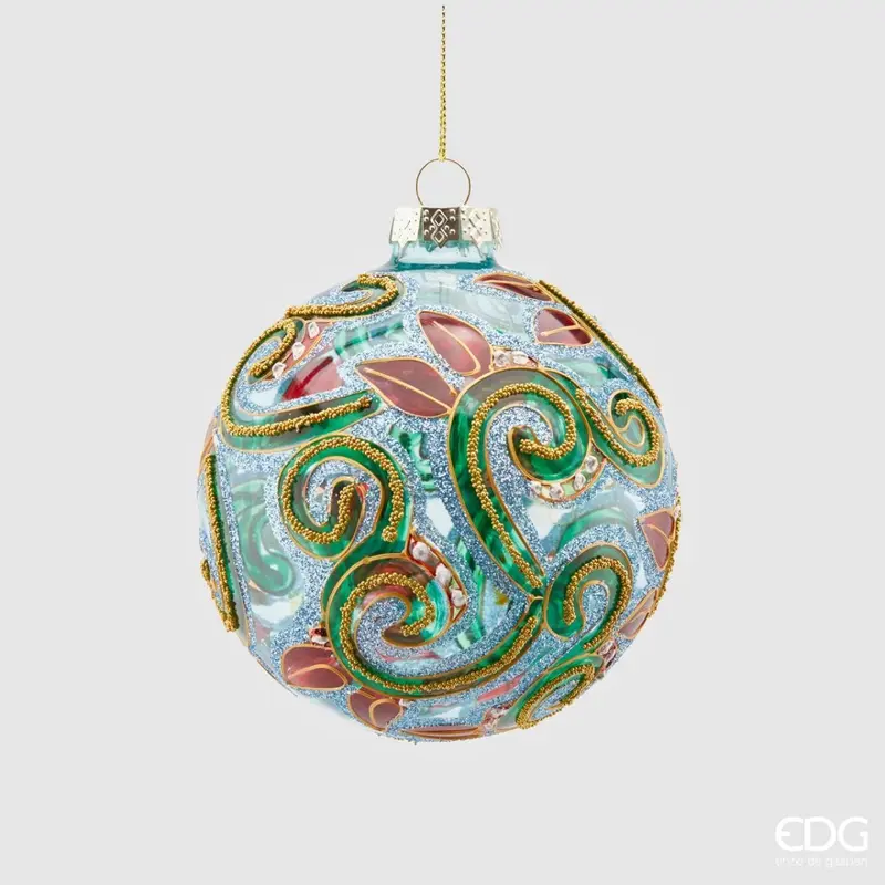 Edg - palla di natale in vetro volute | rohome