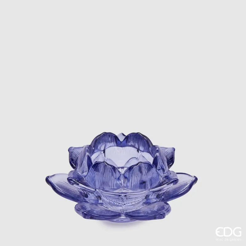 Edg - portacandela fiore di loto blu | rohome