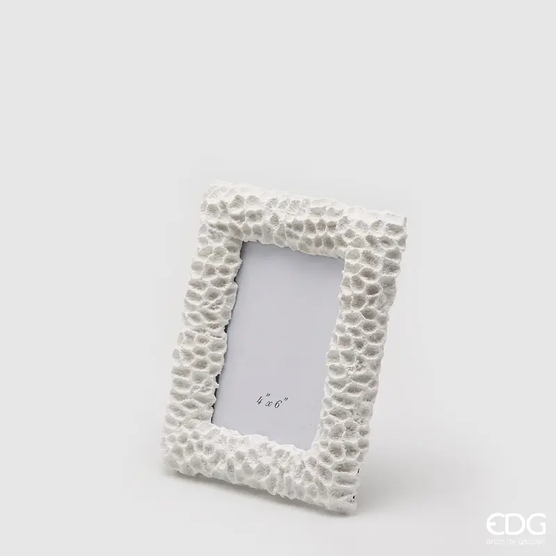 Edg - Portafoto corallo colore bianco 22x18cm | Rohome