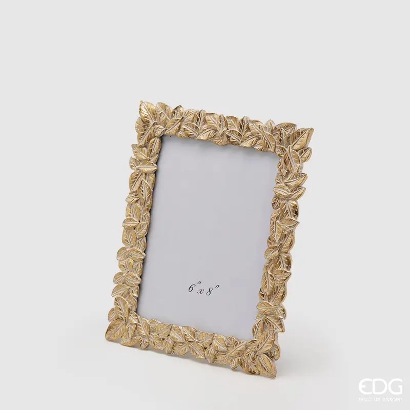 Edg - Portafoto foglie gold 20x15 cm | Rohome