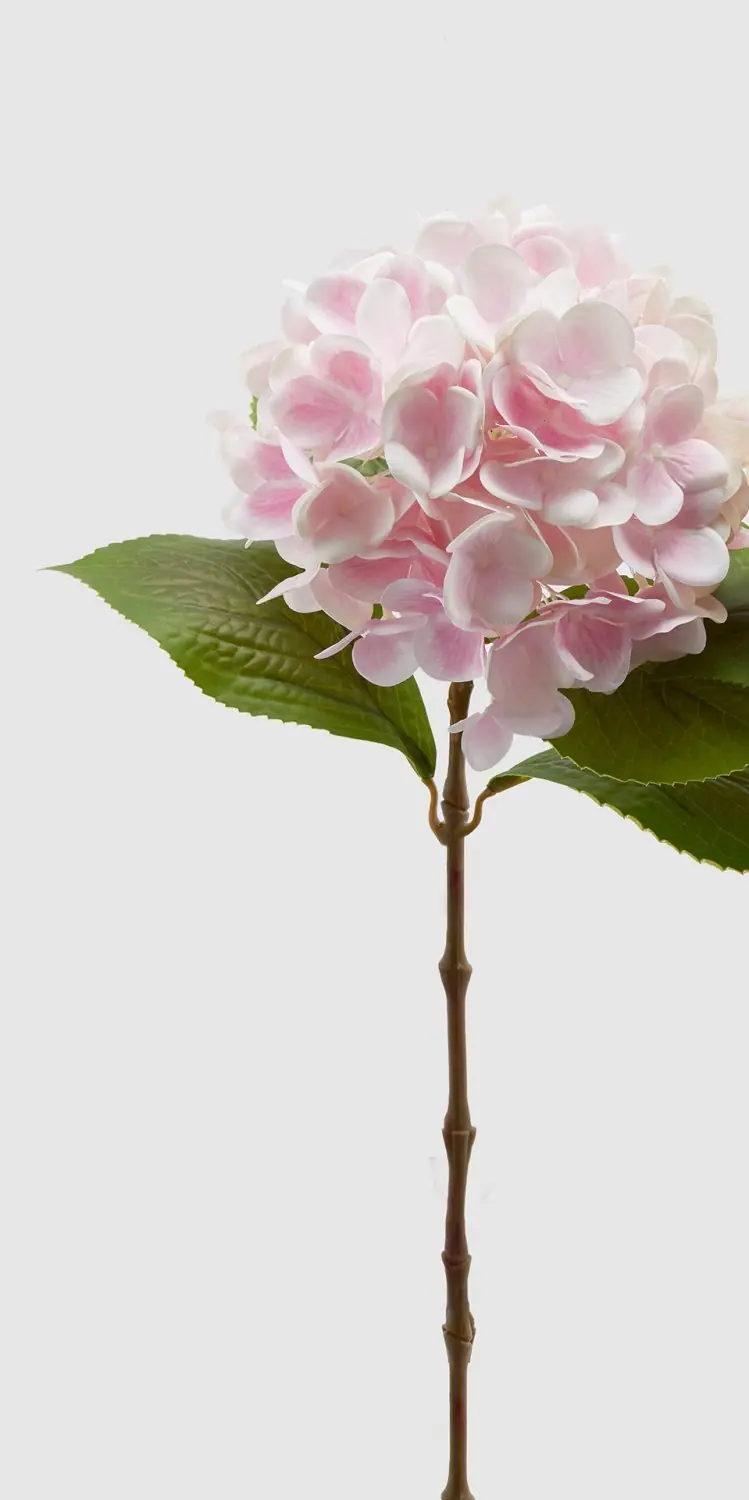 Edg - Ramo artificiale ortensia nobile rosa h.60cm | Rohome