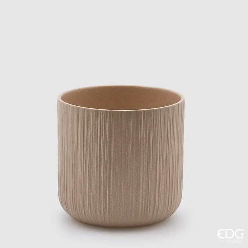 Edg - Vaso in ceramica colore sabbia | Rohome