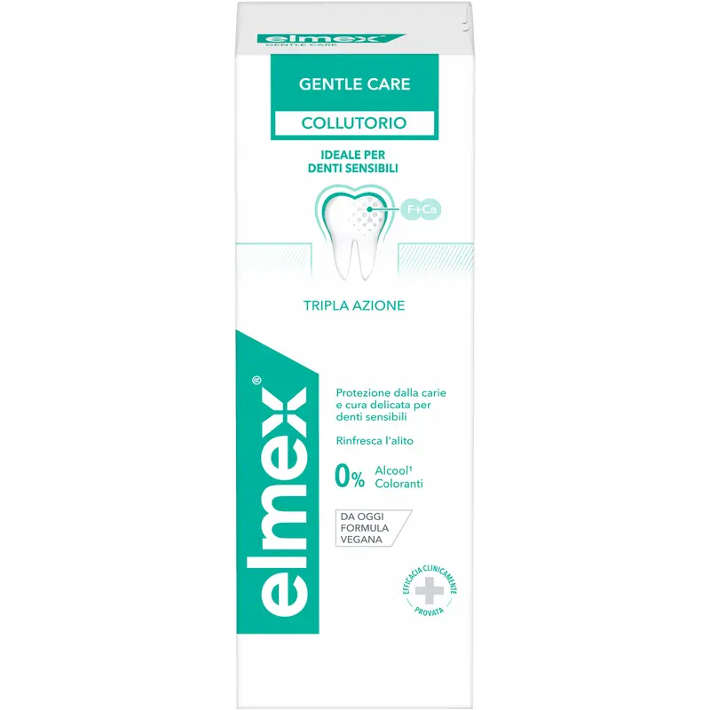 ELMEX COLLUTORIO GENTLE CARE DENTI SENSIBILI FORMULA VEGANA 400 ML