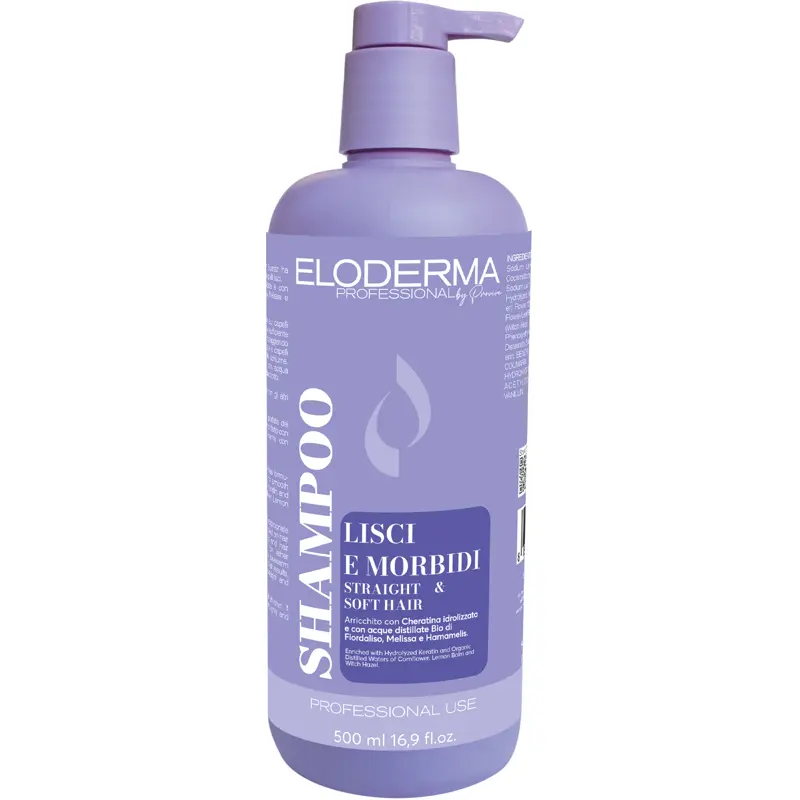 ELODERMA PROFESSIONAL BY PROVIVE SHAMPOO CAPELLI LISCI E MORBIDI 500 ML