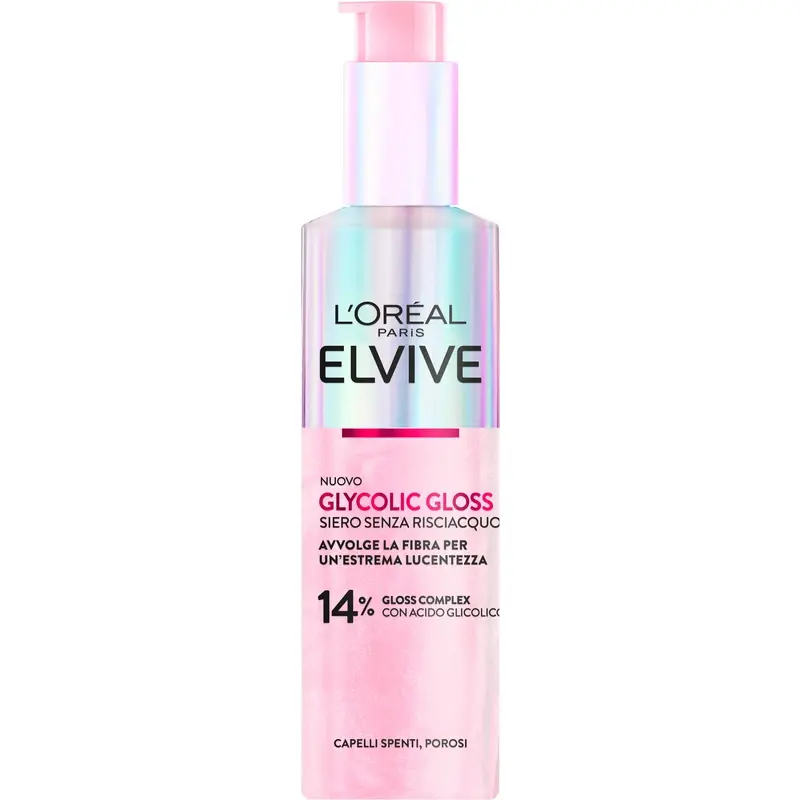 ELVIVE GLYCOLIC GLOSS SIERO SENZA RISCIACQUO CAPELLI SPENTI, POROSI 150 ML