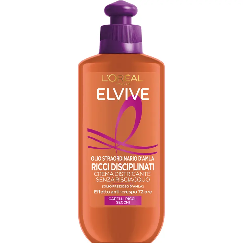 ELVIVE OLIO STRAORDINARIO CREMA DISTRICANTE SENZA RISCIACQUO RICCI DISCIPLINATI CAPELLI RICCI E SECCHI 200 ML