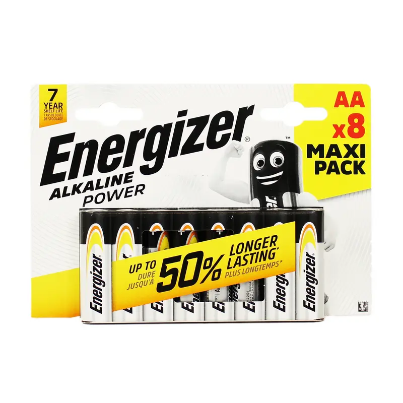 ENERGIZER AA STILO V1,5 ALKALINE POWER BLISTER 8 PZ