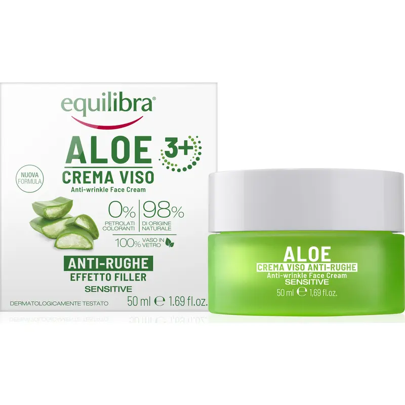 EQUILIBRA ALOE CREMA VISO ANTI RUGHE EFFETTO FILLER SENSITIVE 50 ML