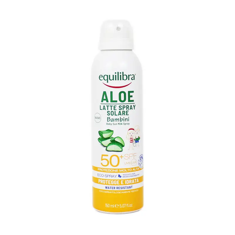 EQUILIBRA ALOE SOLARE LATTE SPRAY BAMBINI SPF50+ WATER RESISTANT 150 ML