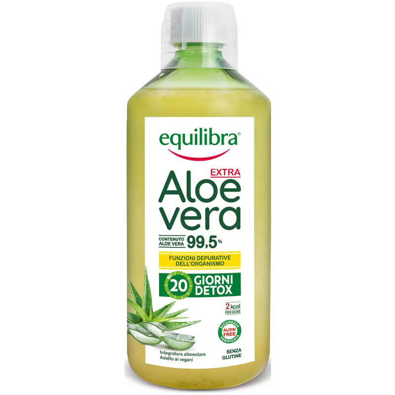 EQUILIBRA ALOE VERA SUCCO 99,5% 20 GIORNI DETOX 1 LT INTEGRATORE ALIMENTARE