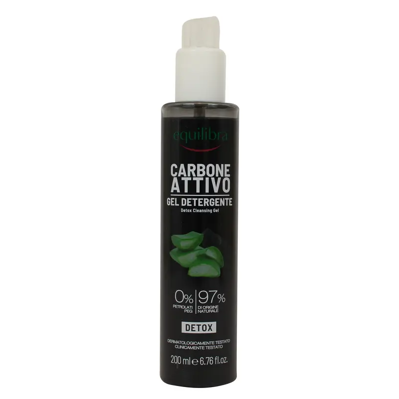 EQUILIBRA CARBONE ATTIVO GEL DETERGENTE VISO DETOX 200 ML