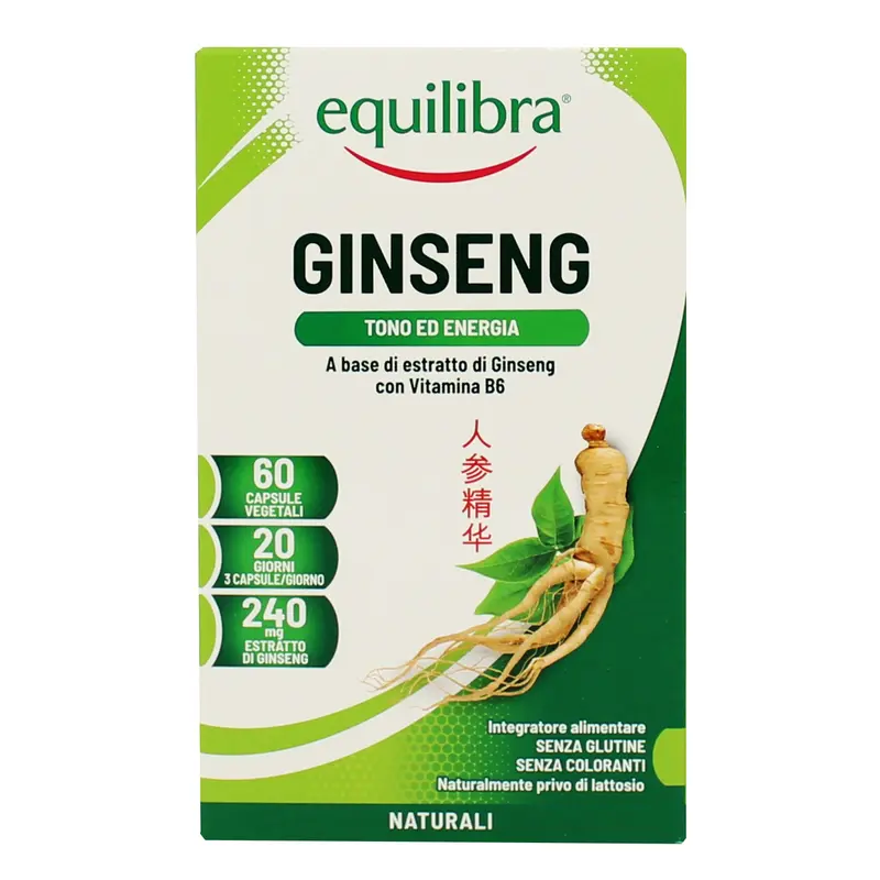 EQUILIBRA GINSENG VEGICAPS 60 PERLE INTEGRATORE ALIMENTARE