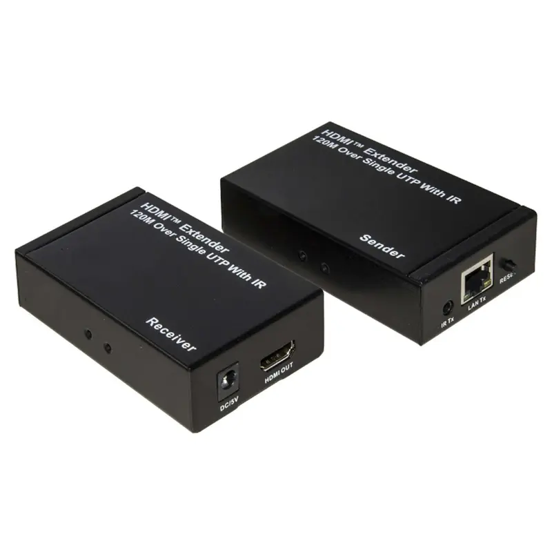 Estensore Di Linea Hdmi Con Cavo Di Rete (Anche Ip) 120 Mt Infrarossi