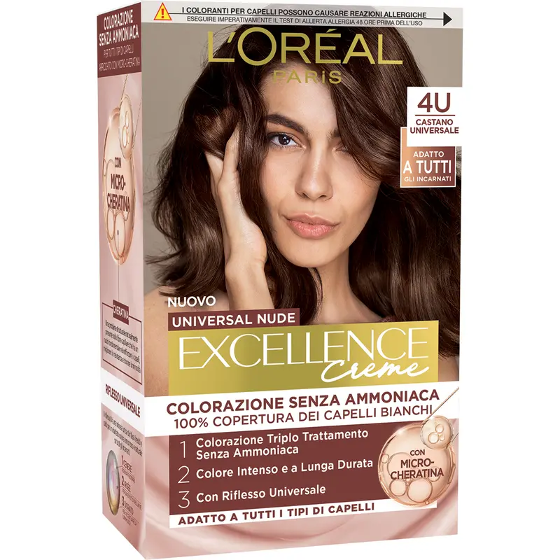 EXCELLENCE N.4U CASTANO UNIVERSALE CREME UNIVERSAL NUDE SENZA AMMONIACA