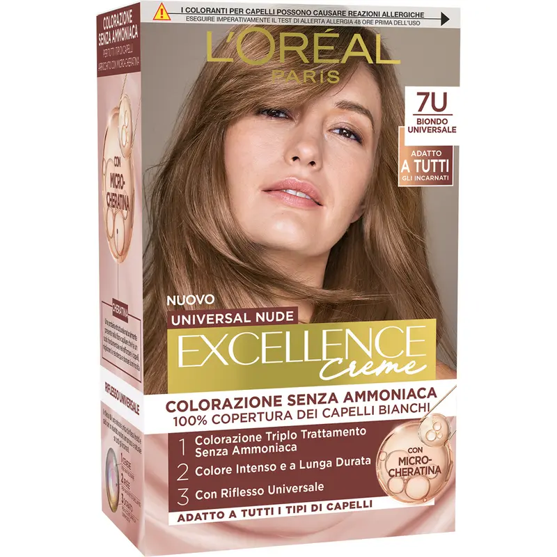 EXCELLENCE N.7U BIONDO UNIVERSALE CREME UNIVERSAL NUDE SENZA AMMONIACA