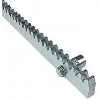 FAAC 490124 Cremagliera Acciaio Zincato 30x12mm 1m Fissaggio Meccanico