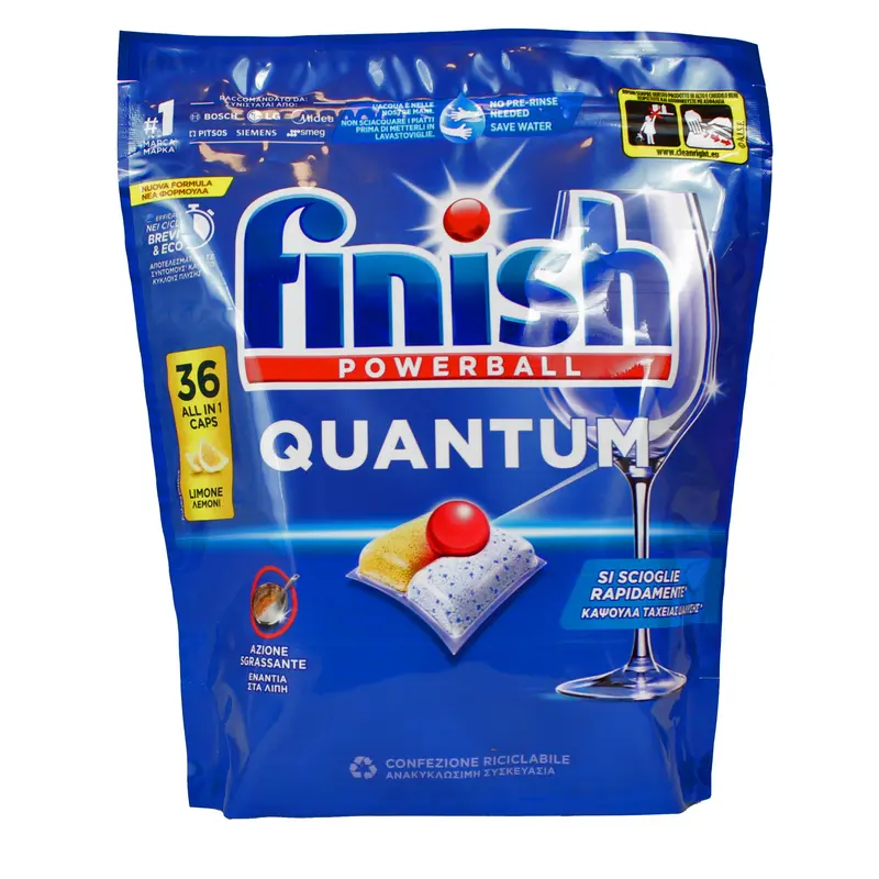 FINISH QUANTUM PASTIGLIE LAVASTOVIGLIE ALLin1 36 CAPS LEMON