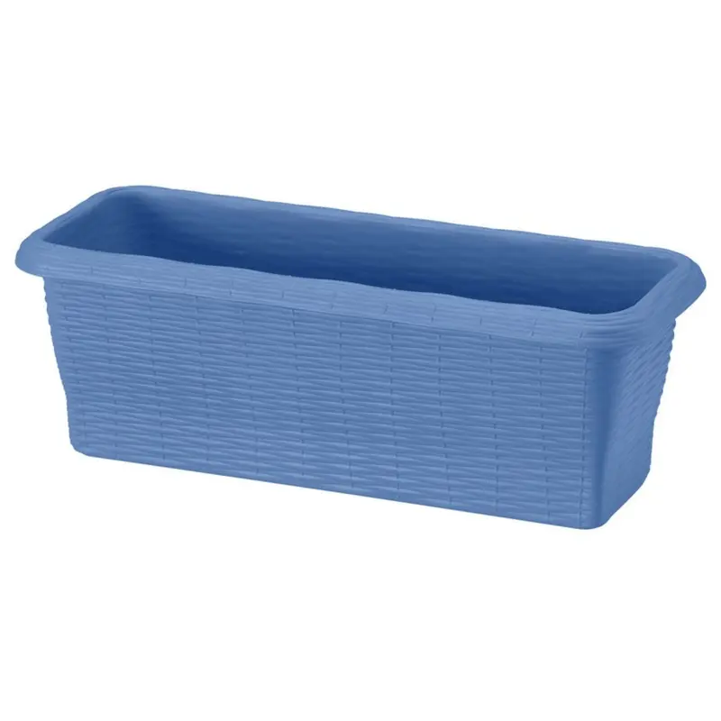 Fioriera Rettangolare Paglia Normal Col. Cielo Cm. 50X20X17,5 H