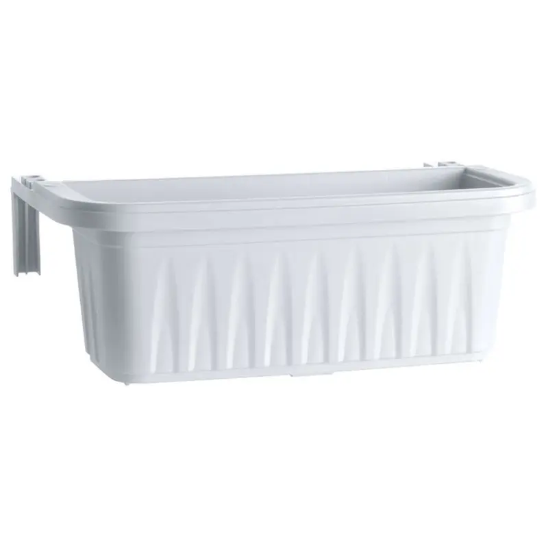 Fioriera Rettangolare Rondine Col. Bianco Cm. 50X20X18,5 H