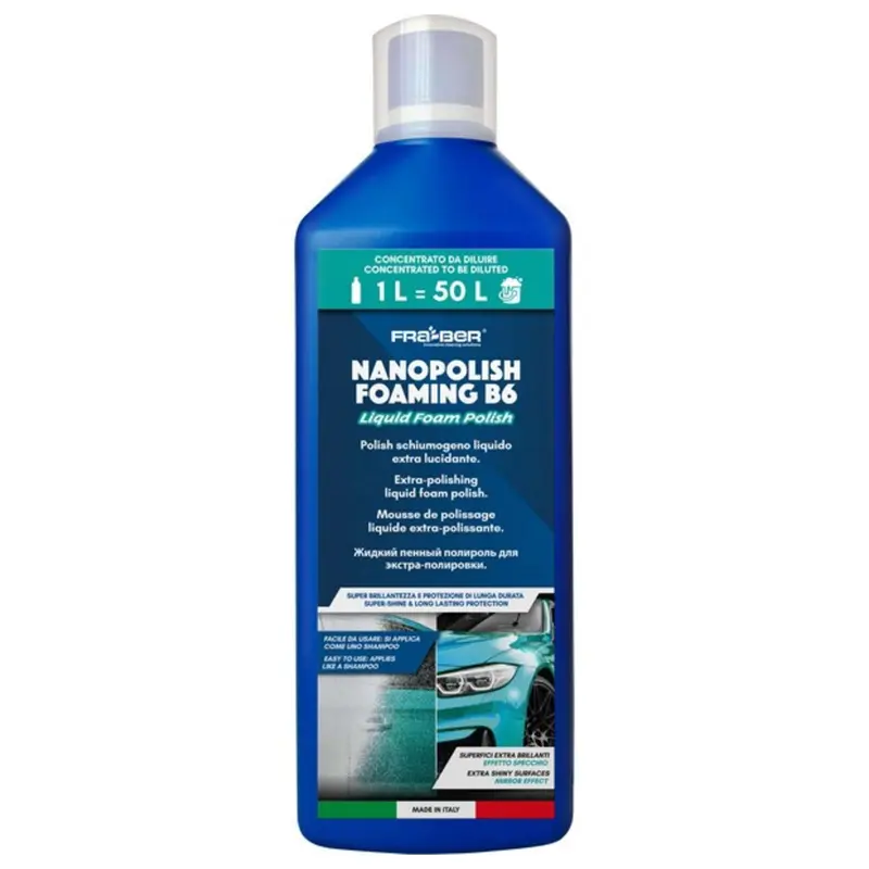 Fra-Ber Polish Schiumogeno Liquido Extra-Lucidante ''Nanopolish Foaming B6'' Lt. 1