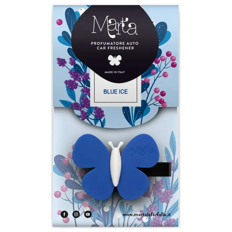 Fra-Ber Profumatore Auto ''Marta La Farfalla'' Blue Ice