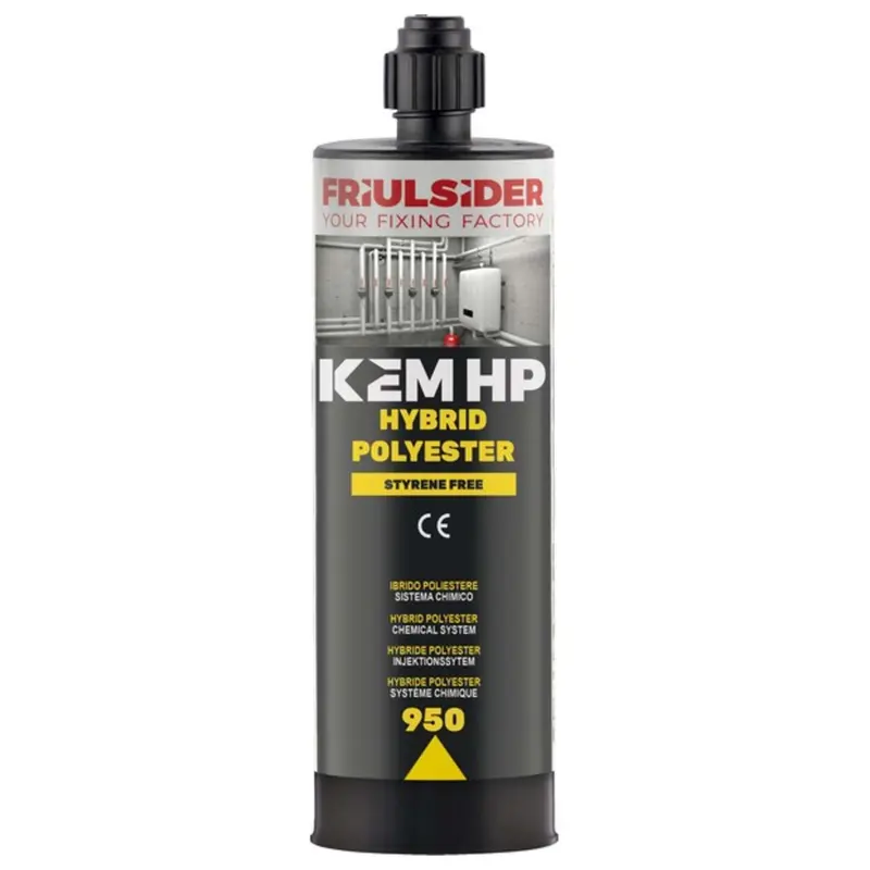 Friulsider Ancorante Chimico Kem Hp - Hybrid Polyester Ml. 400 - 12 Pz