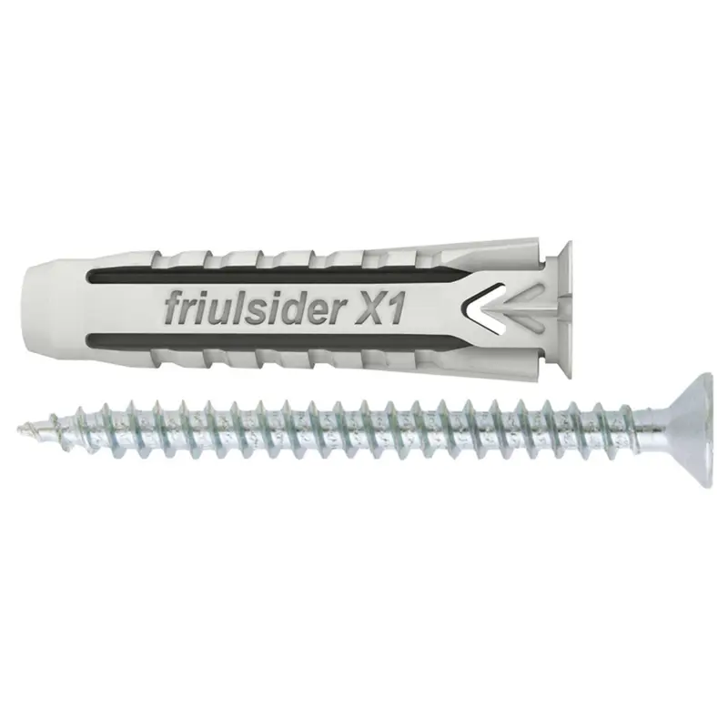 Friulsider Tassello Universale X1 Evo Con Vite 100 Pz. Mm. 6X30