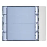 Frontale BTicino Terraneo 352041 - 4 Pulsanti Colonna Singola Allmetal