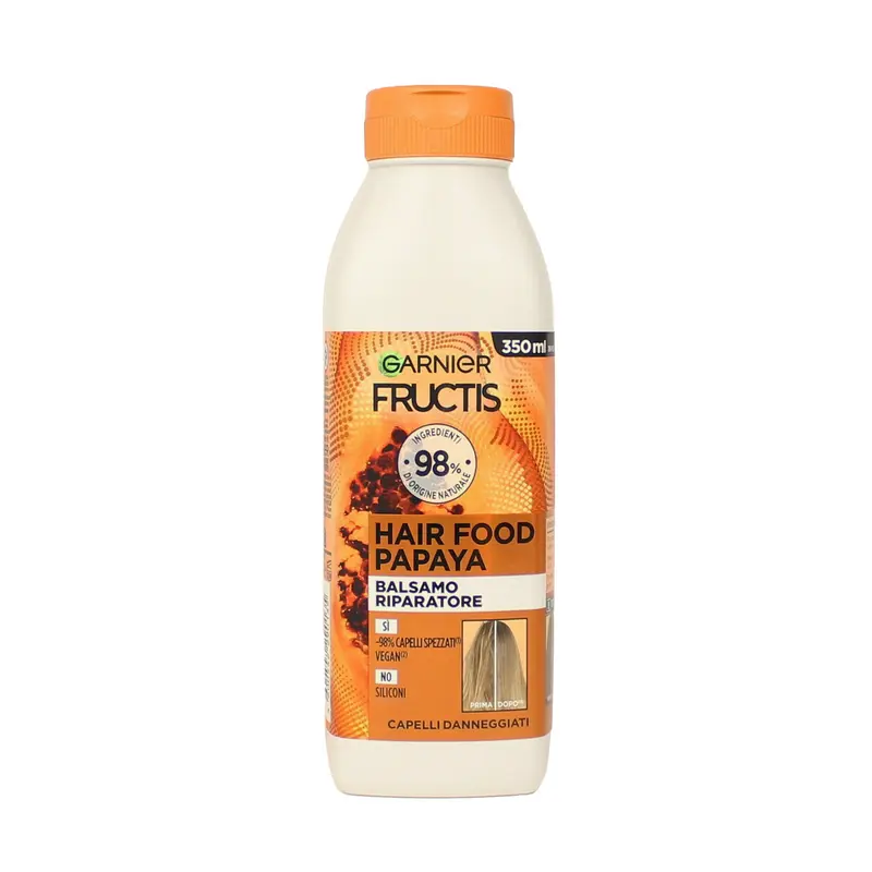 FRUCTIS BALSAMO HAIR FOOD PAPAYA RIPARATRICE CAPELLI DANNEGGIATI 350 ML
