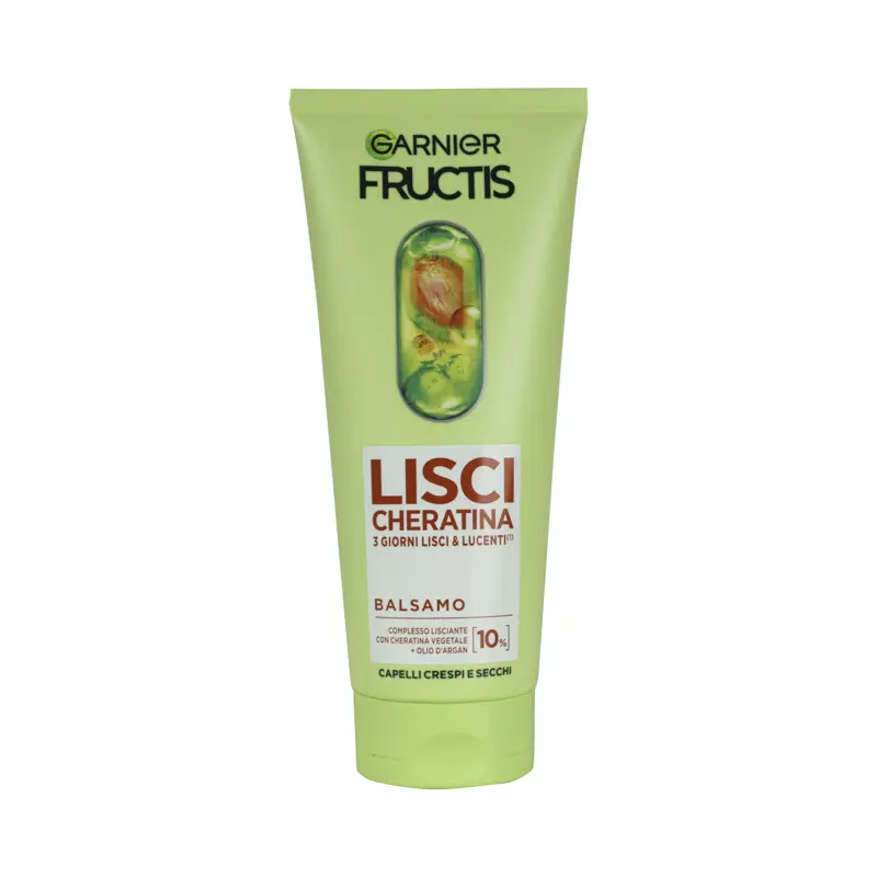 FRUCTIS BALSAMO LISCI CHERATINA CAPELLI CRESPI, SECCHI E SPENTI TUBO 200 ML