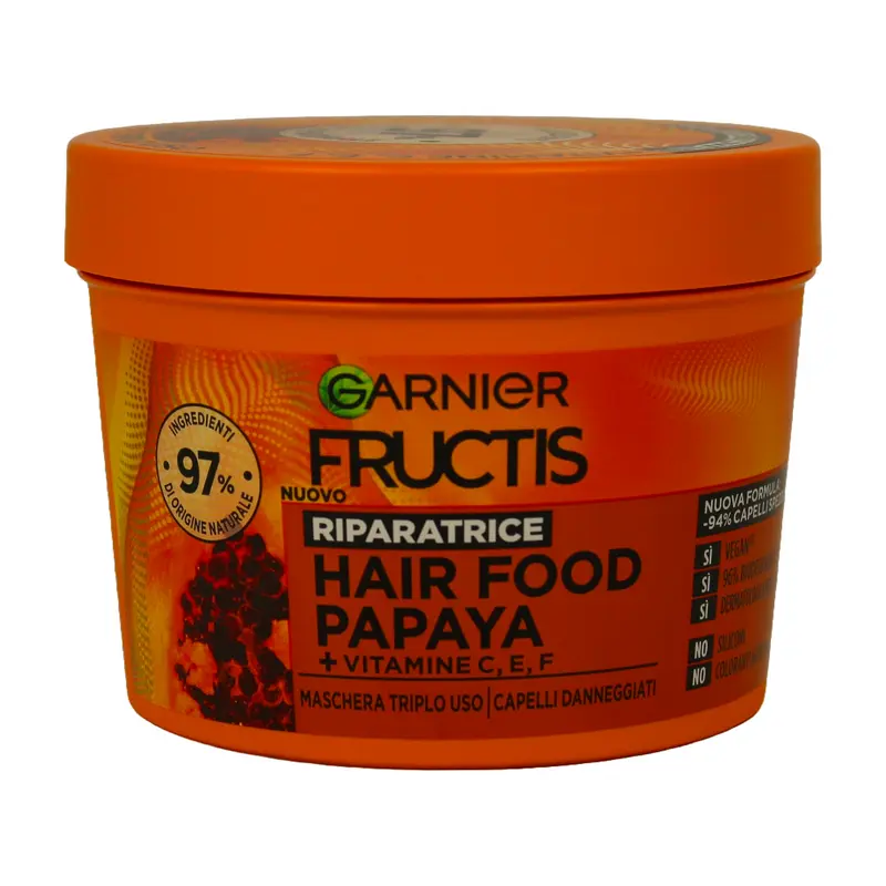 FRUCTIS MASCHERA CAPELLI HAIR FOOD PAPAYA 390 ML