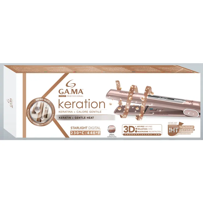 GAMA PIASTRA CAPELLI KERATION 3D THERAPY DIGITALE 150° - 230°
