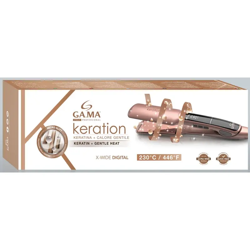 GAMA PIASTRA CAPELLI KERATION DIGITALE 150° - 230°