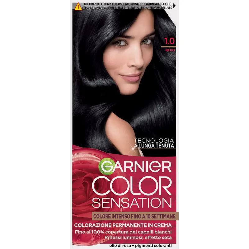 GARNIER COLOR SENSATION COLORAZIONE PERMANENTE IN CREMA 1.0 NERO