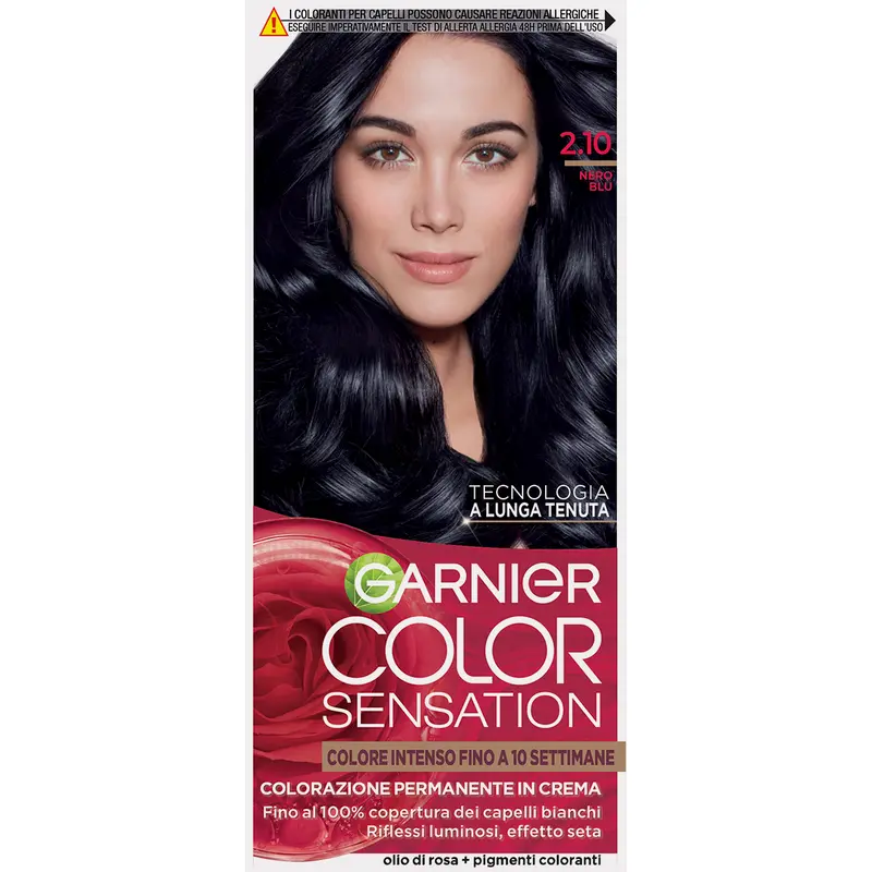 GARNIER COLOR SENSATION COLORAZIONE PERMANENTE IN CREMA 2.10 NERO BLU