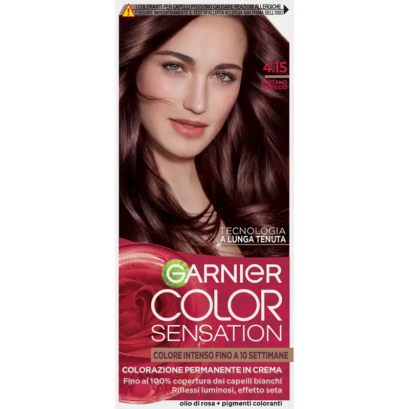 GARNIER COLOR SENSATION COLORAZIONE PERMANENTE IN CREMA 4.15 CASTANO FREDDO