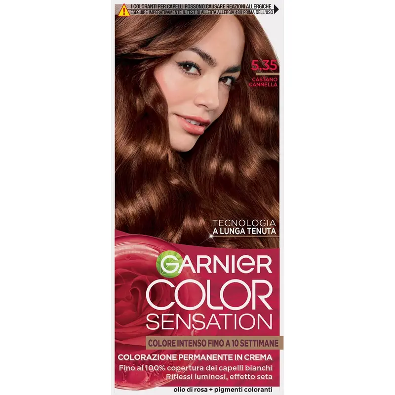 GARNIER COLOR SENSATION COLORAZIONE PERMANENTE IN CREMA 5.35 CASTANO CANNELLA