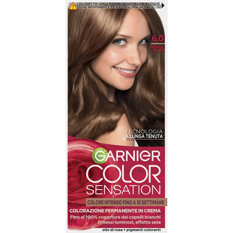 GARNIER COLOR SENSATION COLORAZIONE PERMANENTE IN CREMA 6.0 BIONDO SCURO