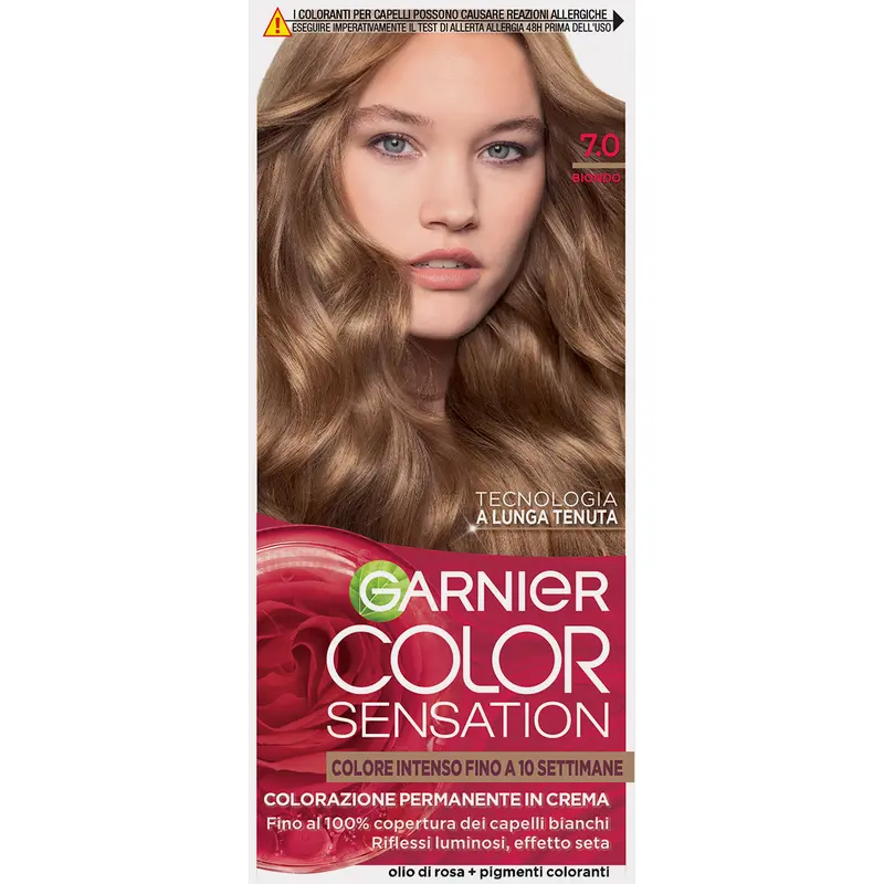 GARNIER COLOR SENSATION COLORAZIONE PERMANENTE IN CREMA 7.0 BIONDO